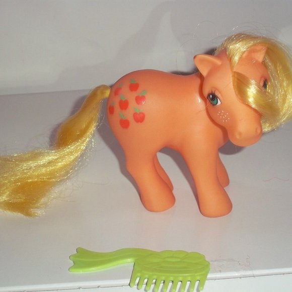 Vintage MY LITTLE PONY 1983 APPLEJACK G1 Rare condition w/ accessories - Picture 1 of 3